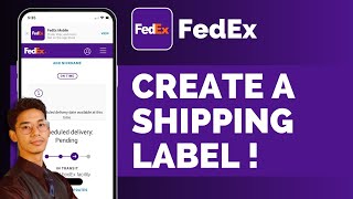 Fedex How To Create A Shipping Label [upl. by Jea905]