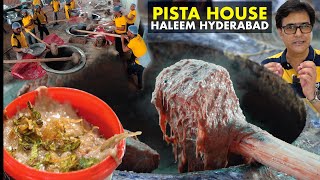 World famous Hyderabadi Haleem  Pista House Haleem Making  Best Haleem in Hyderabad [upl. by Adidnac553]