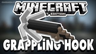 GRAPPLING HOOK in MCPE Minecraft PE Mod Showcase 0140 Pocket Edition [upl. by Yenobe]