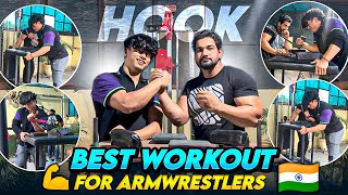 HOOK 💪 BEST WORKOUT FOR ARMWRESTLERS 🇮🇳Aryan Kandari [upl. by Gavin548]