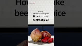 How to make beetroot juice  Kuvings Whole Slow Juicer guide [upl. by Ajiram]