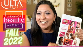 ULTA 21 DAYS OF BEAUTY FALL 2022  TOP RECOMMENDATIONS  SMITHY SONY [upl. by Grunberg]