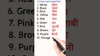 Colours Name  रंगो के नाम  kids funny animation learnenglish [upl. by Inhoj]