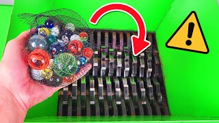 CRAZY EXPERIMENT  Marbles into Shredding Machine  Satisfying ASMR Compilation [upl. by Reinaldo385]