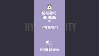 Hyperreality  60 Second Sociology Media [upl. by Terri]