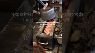 Mastering Binchotan Charcoal for Yakitori Takes a Lifetime shorts [upl. by Miles]