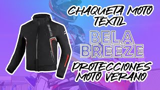 Chaqueta moto textil Bela Breeze  protecciones moto verano [upl. by Daphne175]