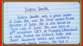 Essay on Indira GandhiEssay on Indira Gandhi in englishIndira Gandhi essayIndira Gandhi l [upl. by Erdeid]