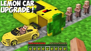 I TRANSFORM ALL VILLAGERS INTO LEMON CRAFT CARS in Minecraft  LEMON CRAFT UPGRADE [upl. by Mcneil]