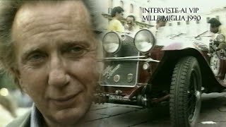 Mille Miglia 1990  Le interviste ai VIP  Bongiorno Nick Mason Quilici Pozzetto e molti altri [upl. by Pascasia]