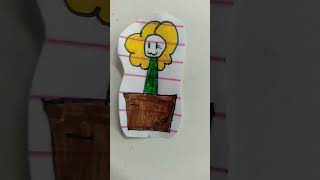 flowey coquett 3 dragon art aesthetic paper drawing funny artist paperdragon paperdragon [upl. by Tabber]