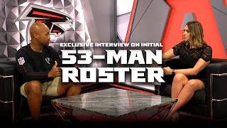 Exclusive interview on Falcons initial 53man roster with General Manager Terry Fontenot [upl. by Nave]