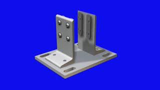 8020 3D Depiction of How to Install Floor Mount Base Plates [upl. by Goodhen]