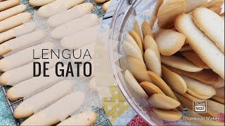 Lengua De Gato  Buttery amp Crispy Filipino Cookies [upl. by Eugenle]