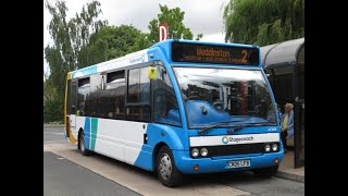 Loan Stagecoach Midlands Optare Solo 47349 CN06LFB in Nuneaton on Route 2 [upl. by Nylesor]