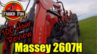 249 Massey 2607H  100 Hour Review [upl. by Arissa983]