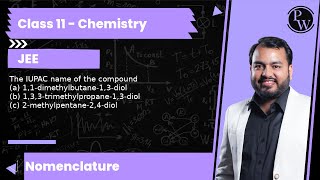 The IUPAC name of the compound a 11dimethylbutane13diol b 133trimethylpropane13dio [upl. by Jarrett734]