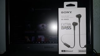 Unboxing Sony WI XB400 Extra Bass Auriculares Bluetooth Inalámbricos EN ESPAÑOL LATINO [upl. by Snilloc328]