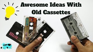 OLD IS GOLD 2 Awesome Ideas Using Old Cassettes  Cassettes Life hacks  DIY Projects [upl. by Lona963]