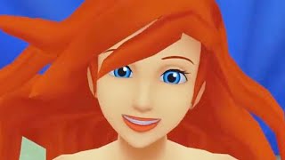 The Little Mermaid Kingdom Hearts 25  Gameplay [upl. by Naginnarb]