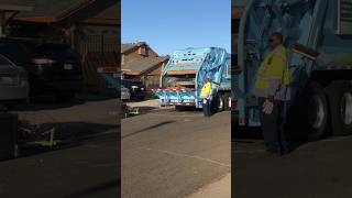 New Way Rear Loader Packing Bulk Trash garbagetruck tractor bulky [upl. by Aciram599]