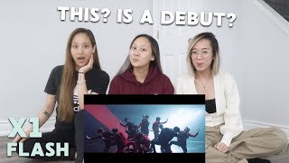 MV REACTION  X1 엑스원 quotFLASHquot [upl. by Anohsal]