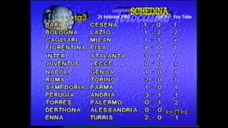 Schedina totocalcio di domenica 24 febbraio 1991 [upl. by Neras723]