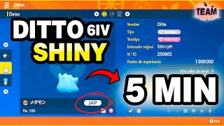 ✨ ¡¡CÓMO CONSEGUIR UN DITTO 6IV SHINY JAPONÉS EN 5 MINUTOS Hoy Disponible Para Miembros [upl. by Lapo98]