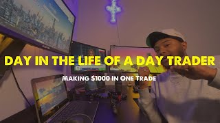 Day In The Life Of A Day Trader  MAKING 1000 IN 25 MINUTES USING SUPPLY AND DEMAND ForexFutures [upl. by Naga]