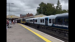 SWR trains at Basingstoke [upl. by Aliekahs]