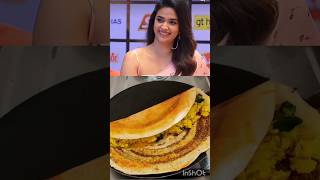 Dosa😋Keerthi Suresh Favourite Food Dosafoodtelugufood keerthysureshytshorts trendingviralvideo [upl. by Sabir154]