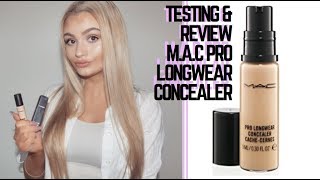 TESTING MAC PRO LONGWEAR CONCEALER [upl. by Ahtekahs]