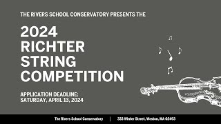 2024 Richter String Competition Announcement [upl. by Gavini]