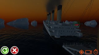 RMS Olympic hits a sea mine at night  Ship Handling Simulator [upl. by Assirral]