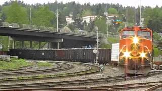 BNSF RAILWAY IN VANCOUVER [upl. by Cathrin]