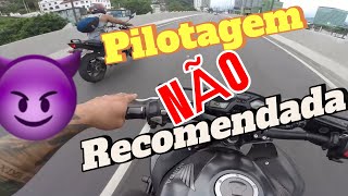 PILOTAGEM NÃO RECOMENDADA CB650F FULL INOX 🚀 [upl. by Aicilla]