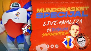 Jao Mile Podcast  Mundobasket Specijal 08  LIVE Analiza FINALA sa Duškom Savanovićem [upl. by Hitt252]