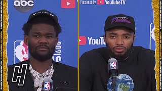 DeAndre Ayton amp Mikal Bridges Postgame Interview  Game 5  Bucks vs Suns  2021 NBA Finals [upl. by Trebmer]