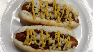 Chili Dogs Sloppy Joes style or Coney Island Hot Dogs [upl. by Ardie]