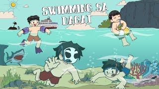 Swimming sa DAGAT  Pinoy Animation [upl. by Ibrek438]