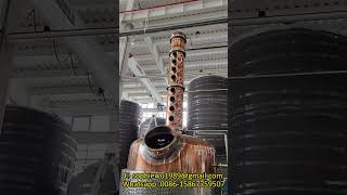 3000L copper still with copper reflux columns versatile still for making gin vodka whisky brandy [upl. by Droc]