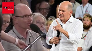 Auf AmpelFrage von Erzieher hat Scholz keine Antwort „Sie haben recht“ [upl. by Blainey969]