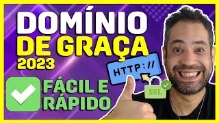 DOMÍNIO GRÁTIS 2024 CRIAR SITES  FAÇA ISSO PARA TER DOMÍNIO GRÁTIS FÁCIL E RÁPIDO [upl. by Ardnaeel]