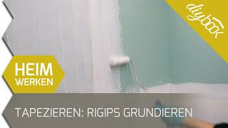 Vor dem Tapezieren  Rigips grundieren [upl. by Nairrad]