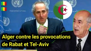 🇩🇿🇲🇱 Tensions entre Alger et Bamako  L’ONU prône l’apaisement [upl. by Balthasar]