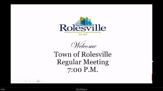 Rolesville Regular Meeting  July 9 2024 [upl. by High]