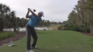 RETIEF GOOSEN LATE 2013 DRIVER GOLF SWING  DOWN THE LINE REGULAR SPEED amp SLOW MOTION  1080p HD [upl. by Alikat]