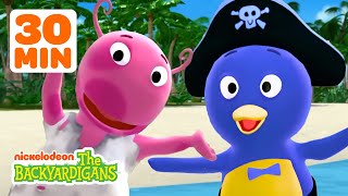 Uniqua amp Pablos Castaways amp Pirate Island Adventures  30 Minute Compilation  The Backyardigans [upl. by Daitzman72]