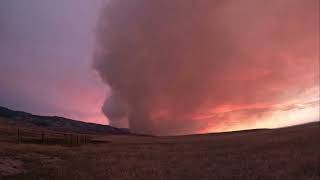 Elk Fire Wyoming [upl. by Amsirak]