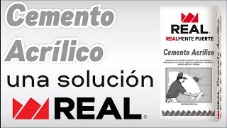 CEMENTO ACRÍLICO UNA SOLUCIÓN REAL [upl. by Torosian]